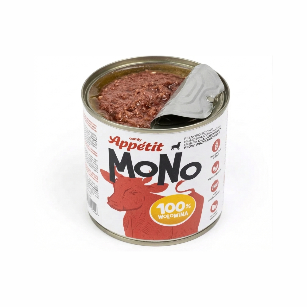 Comfy Appetit Mono Wołowina Monoproteinowa Karma Mokra Dla Psa Puszka 400g